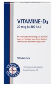 Service Apotheek Vitamine D3 20mcg